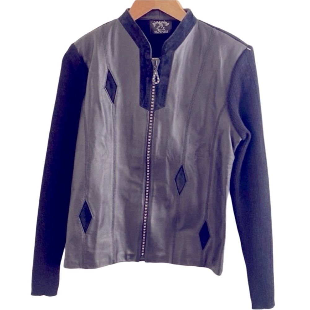 Goth Bin Bing Leather Jacket size Small